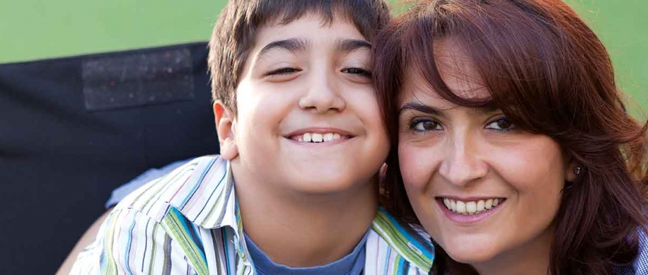 Family support mother and child.