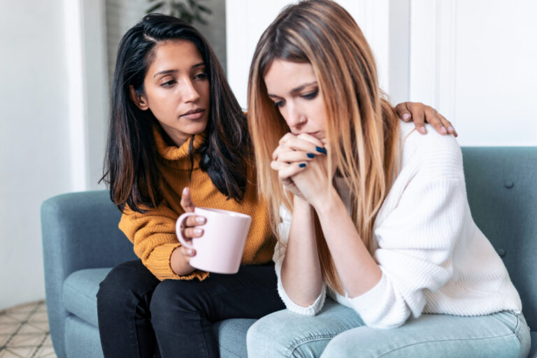 friends supporting each other