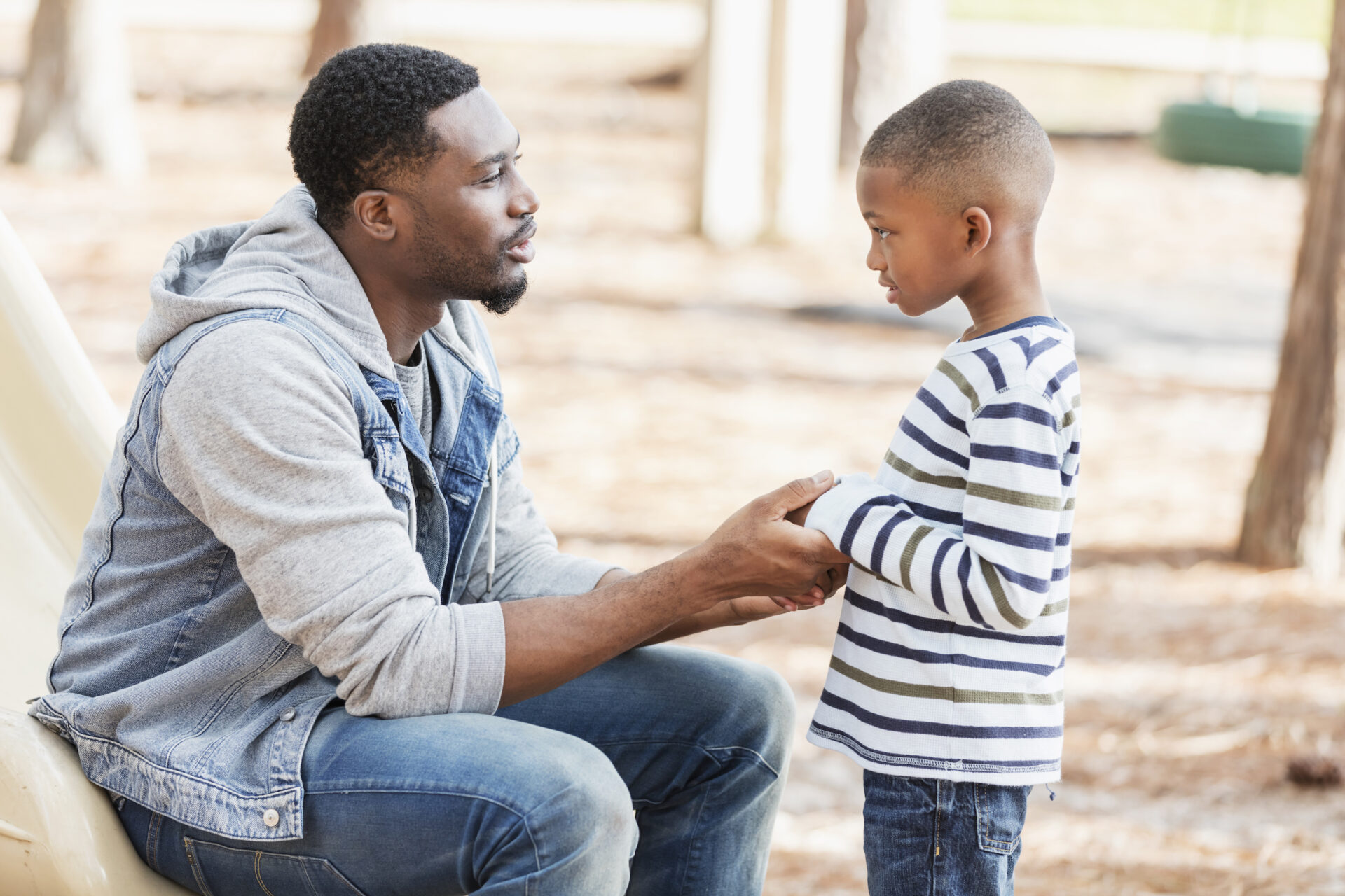 father and young boy