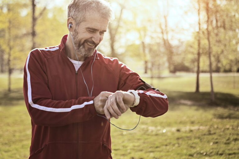 man exercising