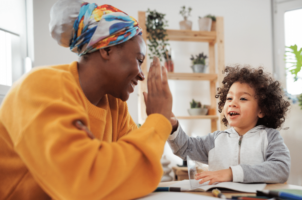 Social Worker with boy