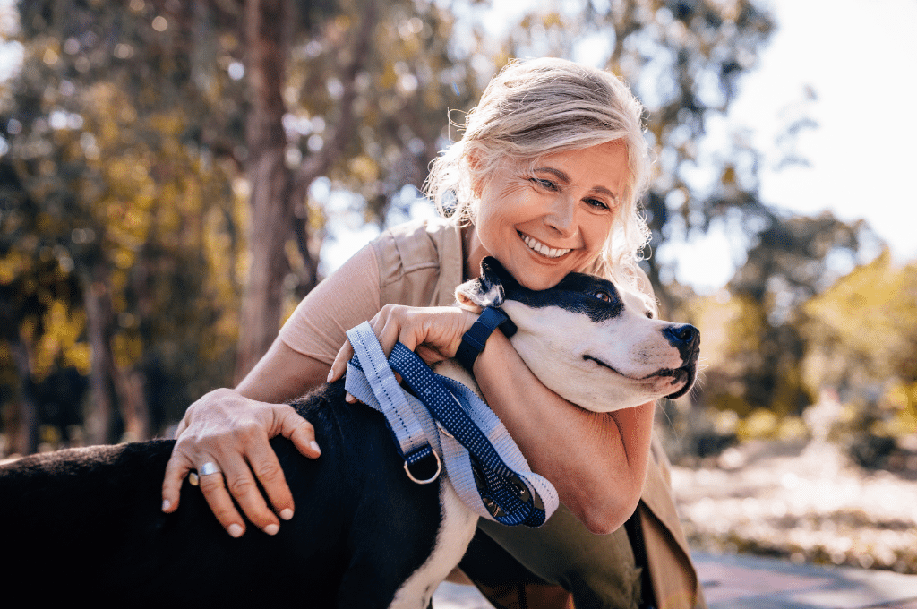 Woman with dog