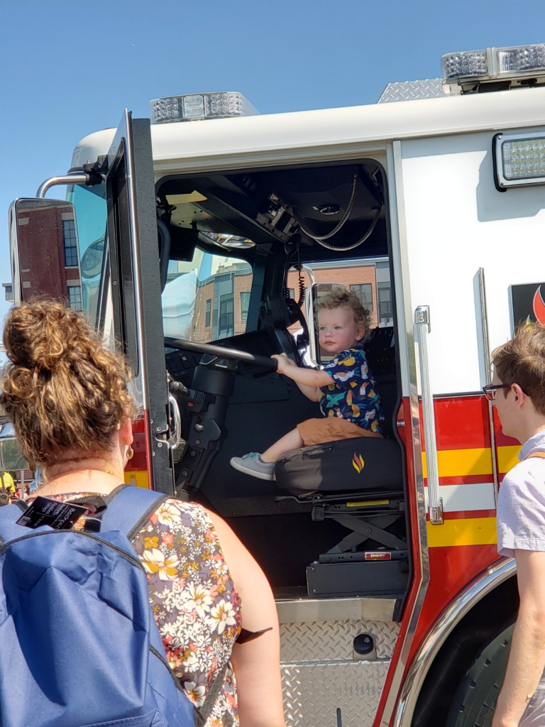 Touch A Truck 6 Child in a truck