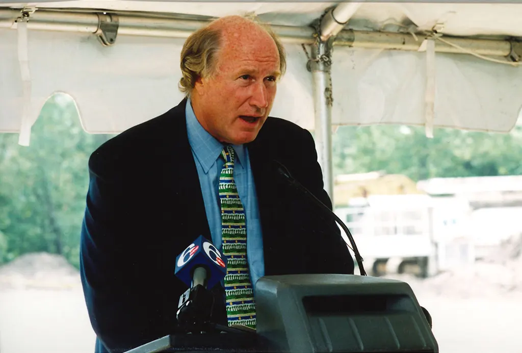Photo of Thomas Whitesell during 6 abc interview