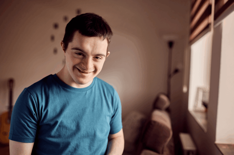 Young Man in home