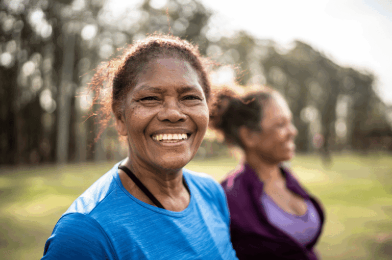 Women enjoying the outside