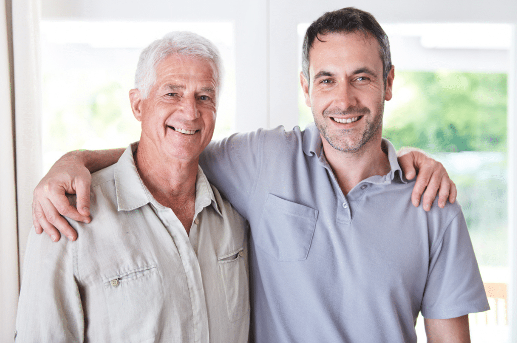 Father and Son Inside