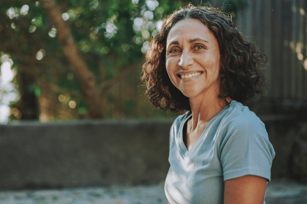 Woman standing outside