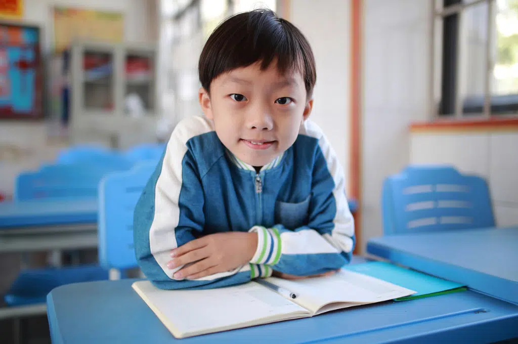 Boy in School