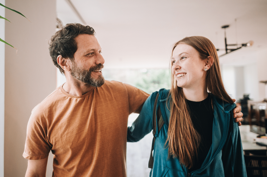Father with daughter