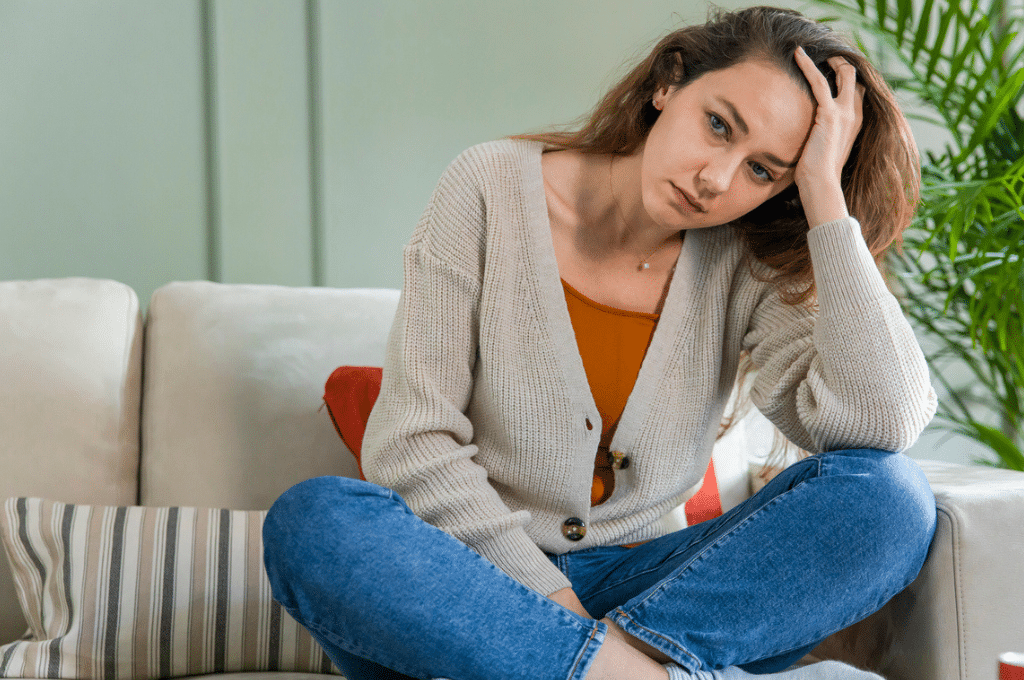 Woman unhappy at home