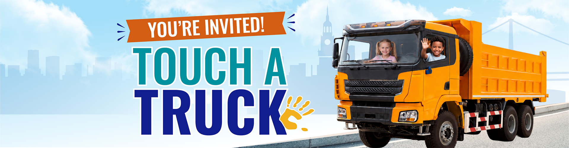 Touch a Truck event banner