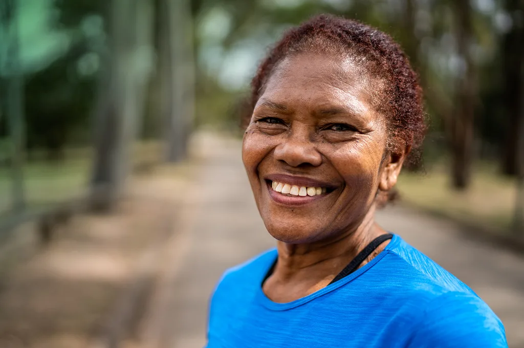 Older Woman of Color Smiling